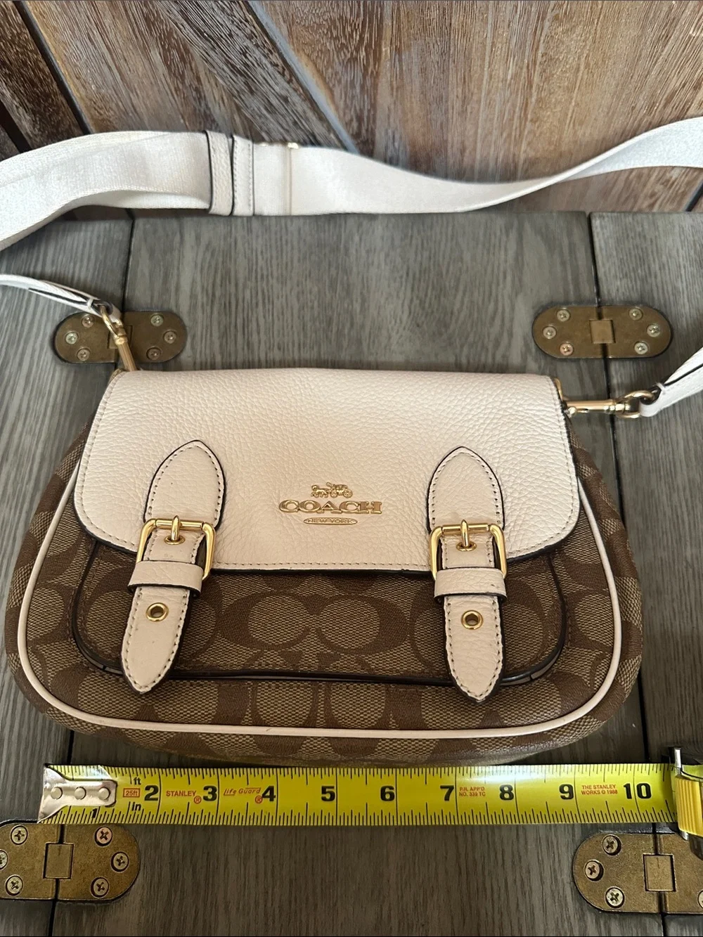 Coach C6781 Lucy Crossbody Signature Canvas in Khaki/Chalk